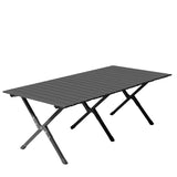 Folding Camping Table Portable Picnic Table, Lightweight Roll up Side Table Outdoor Camp Table for 21644052