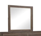 Mirror, No Assembly Required, Sandblasted Walnut Finish B108P163875