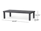 Acacia Wood Outdoor Loveseat and Coffee Table Set with Cushions, Dark Gray 70844.00DGRY