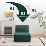 Modern Memory Foam Compressed Sofa,Single Chaise Longue for Living Room,Pet-Friendly Cloud Modular 80580972