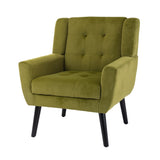 Modern Soft Velvet Material Ergonomics Accent Chair Living Room Chair Bedroom Chair Home Chair With W676P313947