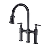 Pull Down Double Handle Kitchen Faucet 15569694