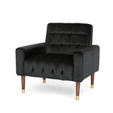 Mirod Comfy Arm Chair with Tufted Back , Modern for Living Room, Bedroom and Study 64937.00BLK