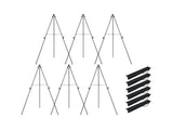 6 Pack Metal Tripod Display Easels with Carry Bags, Adjustable Height Art Easel Stands for Wedding 65676190