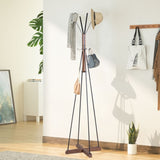 ZUN Reclaimed Wood and Metal Coat Rack with Hooks use in bedroom, living room 22118606