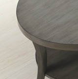 Perth Contemporary Oval Shelf End Table, Gray T2574P164759