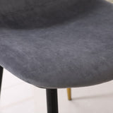 Lassan Contemporary Fabric Dining Chairs, Set of 4, Gray T2574P164529