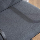 Set of 2,Modern Upholstered Counter Height Bar Stool with Armrests, Metal Frame and Padded Seat, 35699034