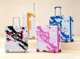 28 Inch PC Spinner Wheel Luggage, Carry on Suitcase, With Printed pattern and Combination Lock W2787P487192