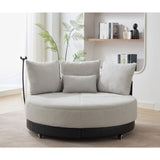 52.75'' Oversized Round Swivel Chair,360&deg Swivel Chair, Couples W1628P218357