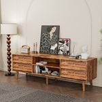 ZUN 63 Inch TV Stand Features Vintage-style and Bevel Design, TV Stand with Drawers, Entertainment W578P193297