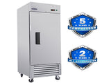 ORIKOOL 27" Commercial Refrigerator 23 Cu.ft with 1 Solid Door Reach-In Refrigerators Stainless W2095126109