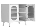 Two-door, polycarbonate sheet shoe cabinet with four internal layers, USB LED strip, and 24 37540155