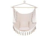 Pillow Tassel Hanging Chair Beige 31726374