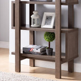 ZUN Abstract Bookcase, Home Display Cabinet with Five Shelves, Walnut Oak B107130876