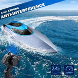 4DRC S3 45km/h Remote Control Boat Kids Toy WATER-COOLED High Speed RC Ship.Gifts for Kids 67217853