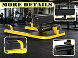 Yellow 3-in-1 Padded Home Gym Fitness Equipment Squat Machine for Push Up, Sit Up & Deep Squat 28203945