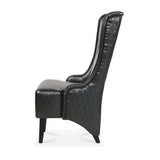 23.03" Wide Faux Leather High-Back Accent Chair, Comfy High Wingback Chair, Living Room Chair with W68057031