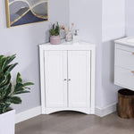 ZUN sideboard cabinet,corner cabinet,Bathroom Floor Corner Cabinet with Doors and Shelves, Kitchen, 43842944