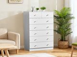 White particleboard with a textured melamine finish, 66*40*131cm, 52 drawer cabinet, matte gold 32996713