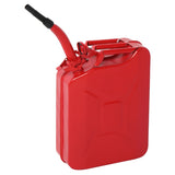 ZUN 20L US Standard Cold-rolled Plate Petrol Diesel Can Gasoline Bucket with Oil Pipe Red 10380296