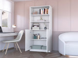 Zachary White 2-Door Bookcase B062P175158