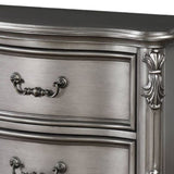 Antique Platinum 2-drawer Nightstand B062P181341