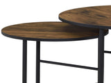 Oblis Vintage Oak Finish Nesting Table Set B2726P408070