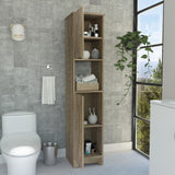 ZUN Ibis Linen Cabinet, Double Doors, Four Interior Shelves, Two Cabinets -Light Oak B20092086