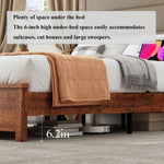 ZUN Queen Size Bed Frame with Upholstered Headboard, Queen Bed Frame with Charging Station and LED 46678786