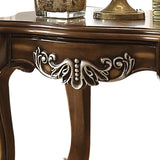 Antique Oak End Table with Queen Anne Legs B062P209097