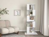 360&deg Rotating Bookshelf with Acrylic Plate, 5-Tier Tall, Floor Rack Simple Bookcase, Modern W409P167480