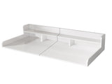 (58" Width x 28" Depth) Washer Dryer Countertop with Non-slip Pads, Laundry Wood Shelf Topper with W2641P490374