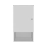 Bathbi 28" tall Medicine Cabinet with Two interior Shelves and One open Shelf B200P235833