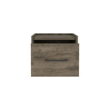 Floating Nightstand, Space-Saving Design with Handy Drawer and Surface, Dark Brown B097P163092