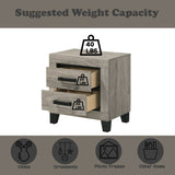 Mari Light Gray Finish Nightstand B2726P292249