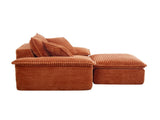 Oversized Sofa Chair and a Half with Deep Seat & Movable 2-Layer Ottoman Set, Cloud Sofa Bed with W2817P546502