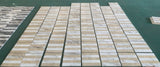 12*12 Waterjet marble,White Gold 2 color, marble, for floor and wall,polished marble tile, W1696P262346