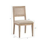 ZUN Armless Dining Chair Set of 2 B03548413