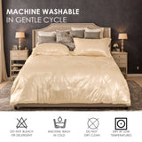 1 PC luxury satin microfiber bedding set, double-sided jacquard pattern, machine washable, OKO-100 24271612