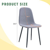 Gray PU and Metal Combined Shell Chair, Perfectly Matching Minimalist and Scandinavian Style Homes, W3226P279068
