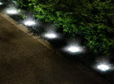 Outdoor Solar InGround Pathway Lights, IP65 ABS & Stainless Steel Lamp with Light Sensor, 77665578