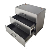 Astro Series 32 in. W x 28 in. H x 20 in. D Metal Wall Mounted Base Drawer Storage Cabinet B040P285918
