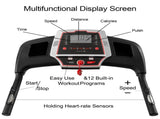 Folding Treadmills for Home - 3.5HP Portable Foldable with Incline, Electric Treadmill for Running 49905196