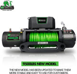 STEGODON New 9500 lb. Load Capacity Electric Winch S3,12V Waterproof IP67 Electric Winch with Hawse W121842967