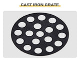13-inch Portable Ceramic Charcoal Grill with Grill Stand, Stainless Steel Cooking Grate, Heat 29244848