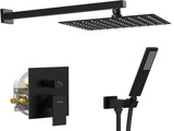 Male NPT Matte Black System, Faucet Set for Bathroom Fixtures with 10 Inch Rain 24419739