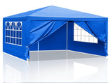 10'x10' Gazebo Waterproof Outdoor Canopy Patio Tent Party Tent for Wedding BBQ Cater, Blue 37827559