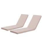 ZUN 2PCS Set Outdoor Lounge Chair Cushion Replacement Patio Funiture Seat Cushion Chaise Lounge Cushion 04364437