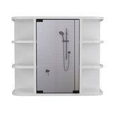 Valdez Medicine Cabinet With Six Shelves, Mirror Cabinet B128P148817
